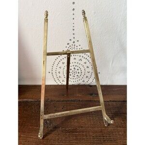 JANIS Solid Brass Picture Frame Table Easel Display 10”